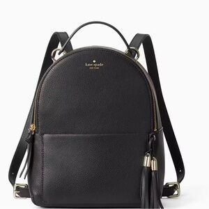 Kate Spade Black Leather Backpack